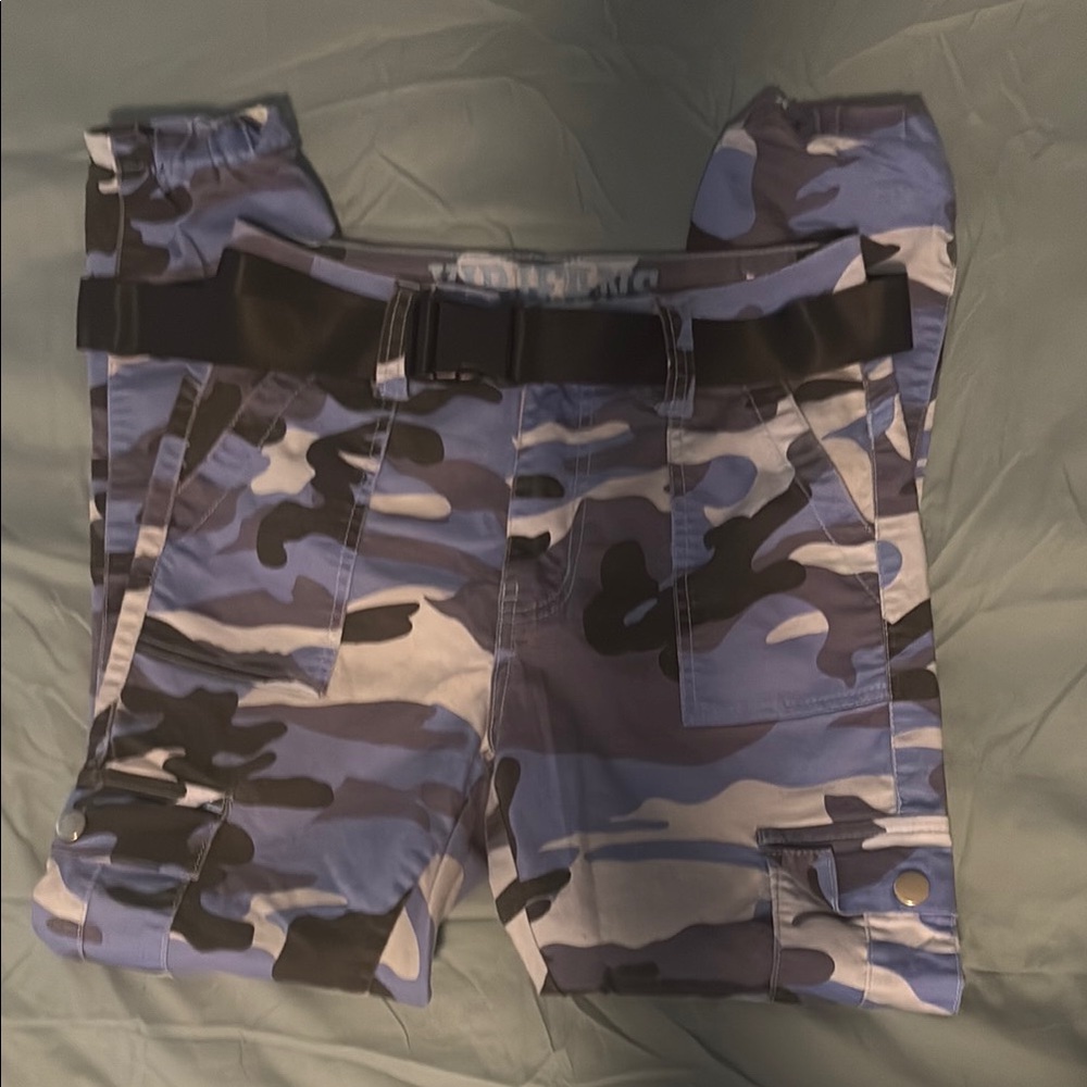 VIP Women's Skinny Jeans - Blue and Black Camo